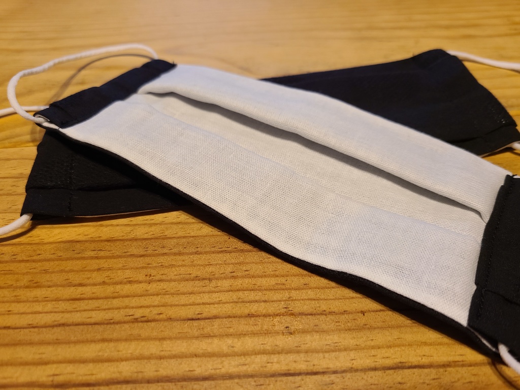 第5弾夏用推しマスク 水玉模様black(小玉)