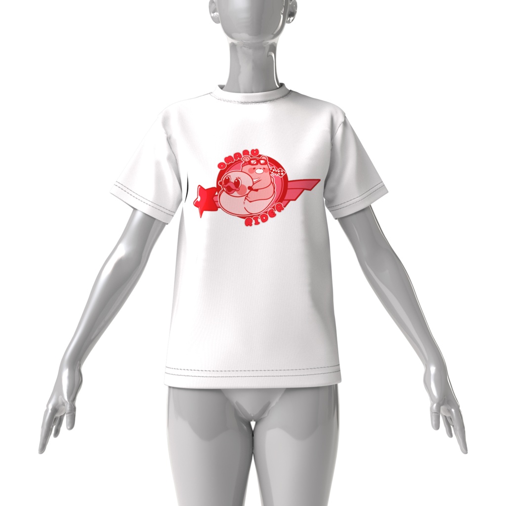 ビッグおまるライダーくまさんTシャツ