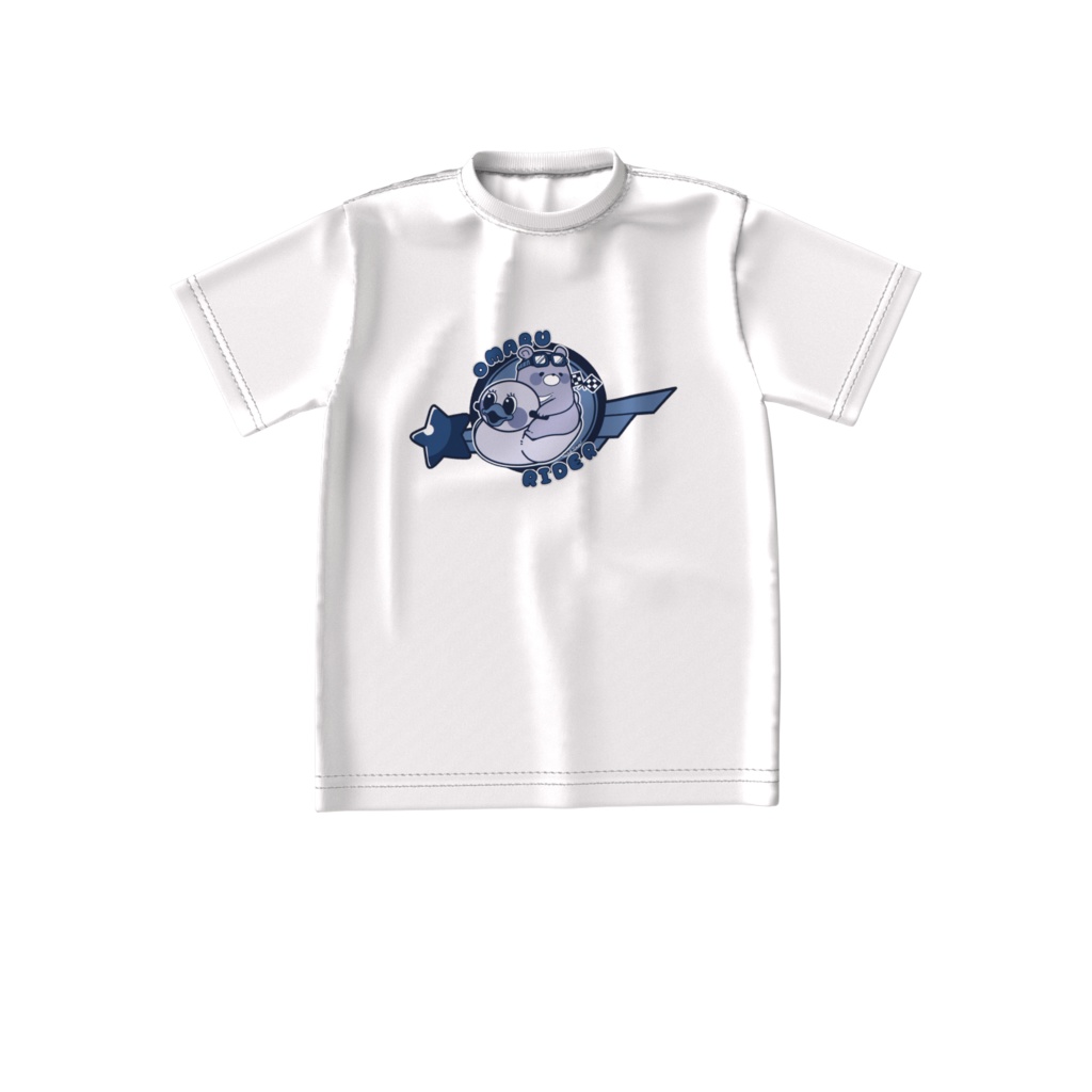 ビッグおまるライダーくまさんTシャツ(紺)