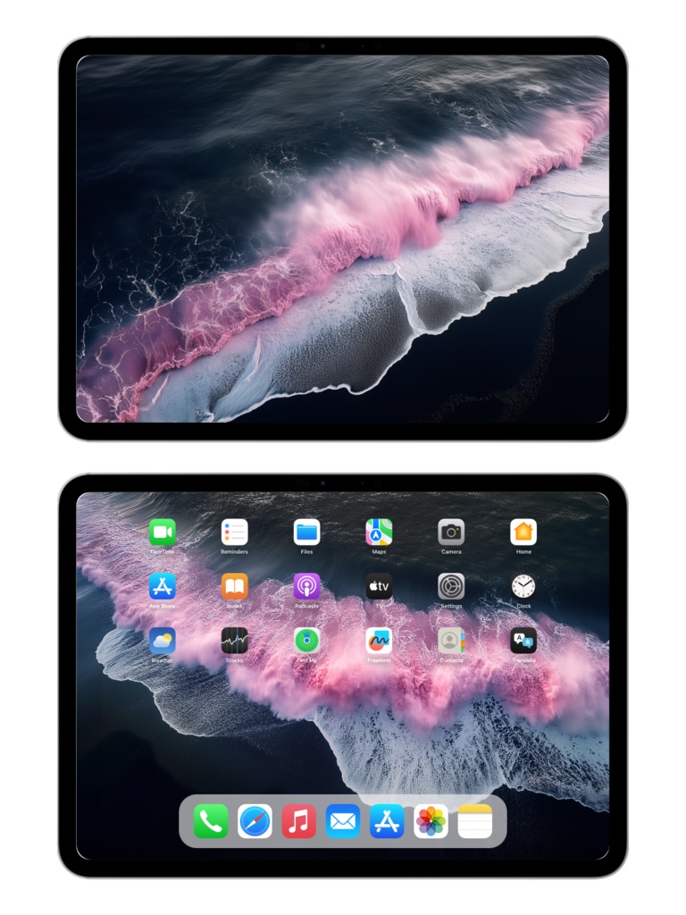 ピンクの海の波 壁紙セット|8枚セット|ライブ壁紙(iOS17以上 & Android)+静止画壁紙(スマホ・タブレット・PC)