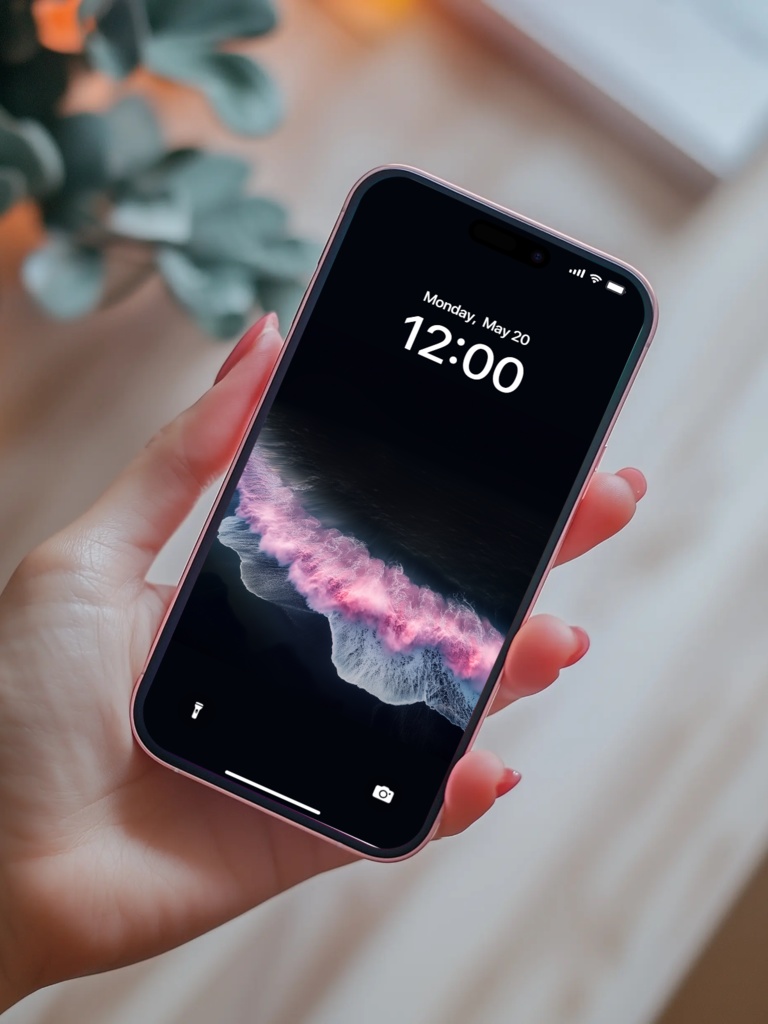 ピンクの海の波 壁紙セット|8枚セット|ライブ壁紙(iOS17以上 & Android)+静止画壁紙(スマホ・タブレット・PC)