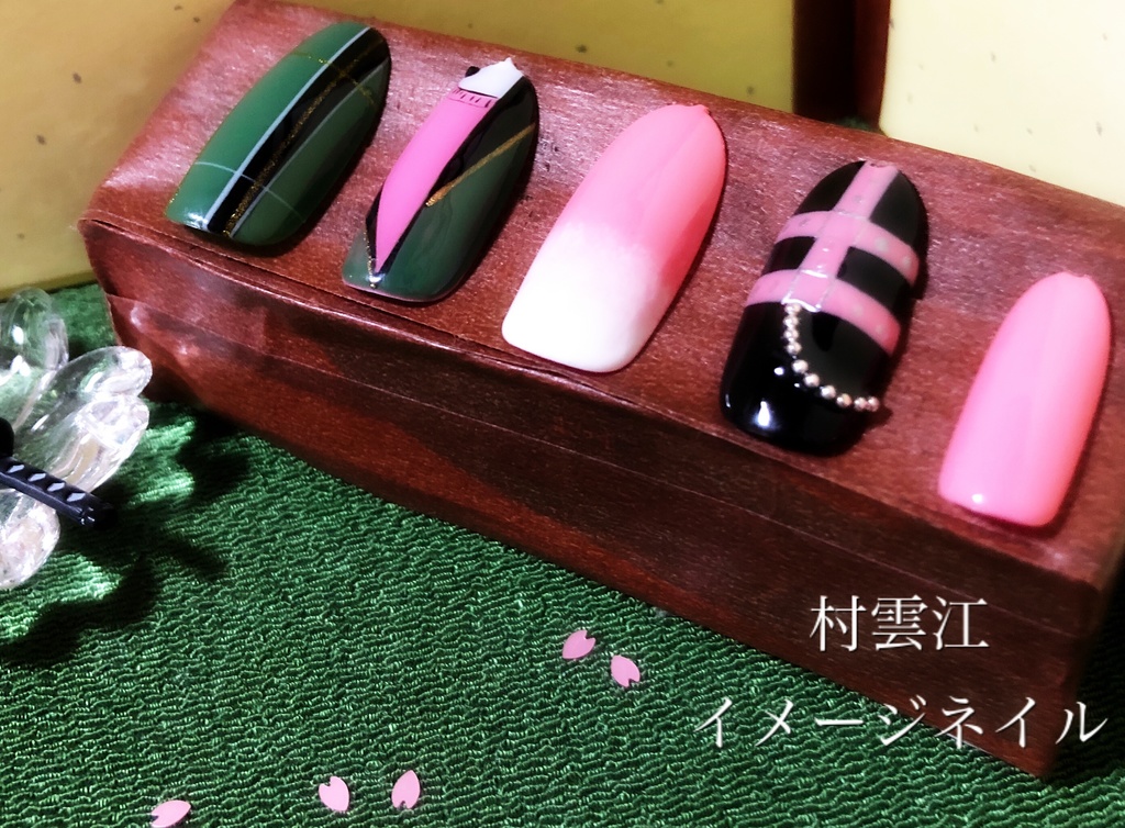 オーダーネイルチップ 村雲江 イメージネイル ちゅけnail Booth