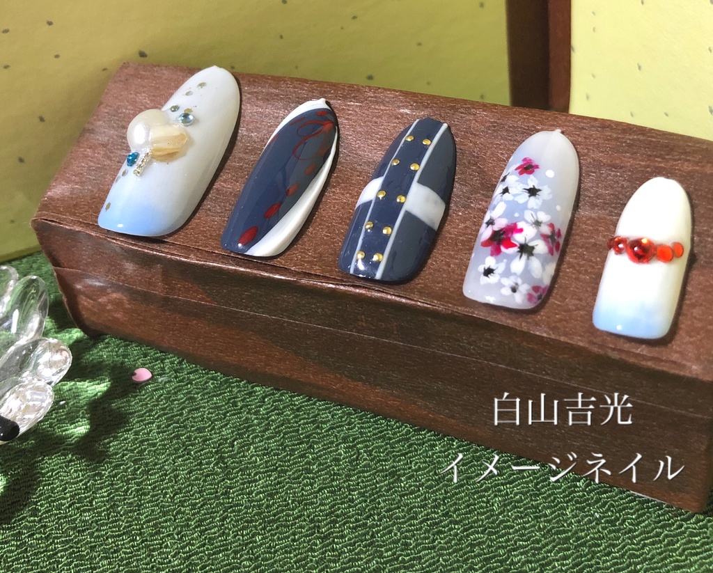 オーダーネイルチップ 白山吉光 イメージネイル ちゅけnail Booth オーダーネイルチップ 白山吉光 イメージネイル ちゅけnail Booth