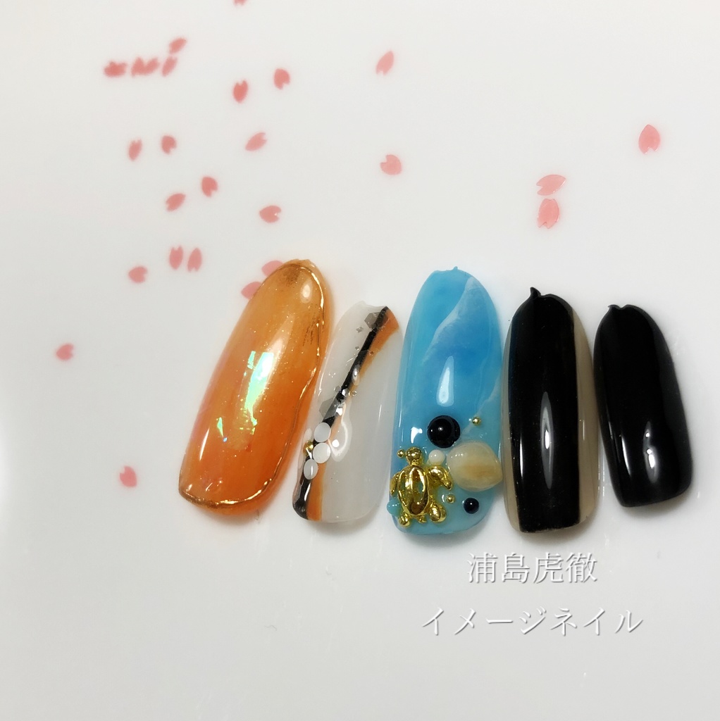 メール便送料無料対応可】 トラ ネイルチップ nail sushitai.com.mx