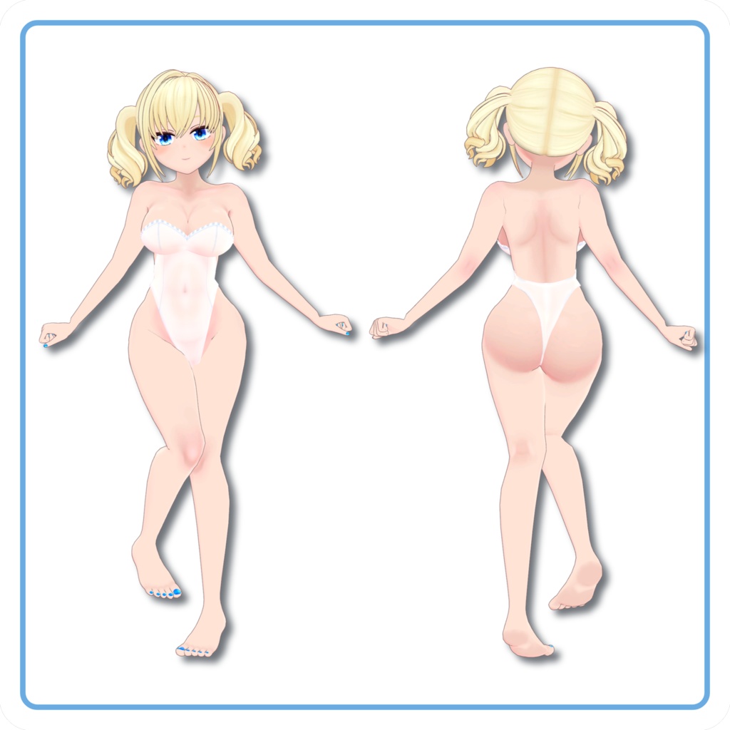 VRChat向けオリジナル3Dモデル『ペロメイド・エリナ』