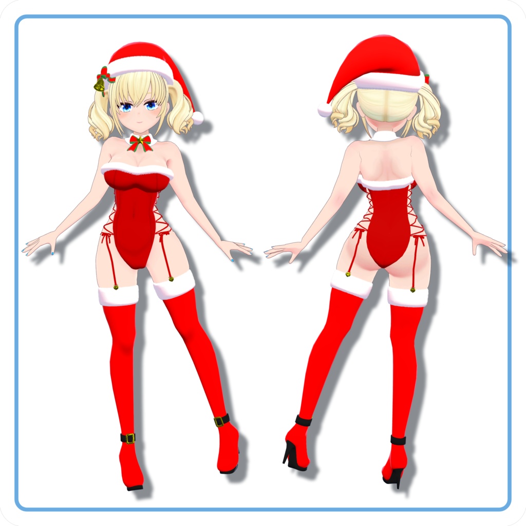 ペロメイド・エリナ用サンタコスチューム【VRChat衣装】