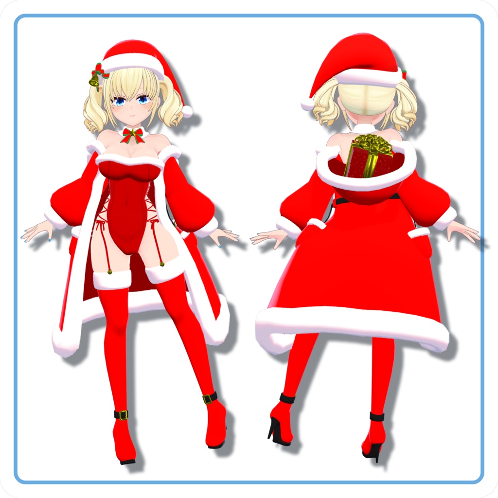 ペロメイド・エリナ用サンタコスチューム【VRChat衣装】