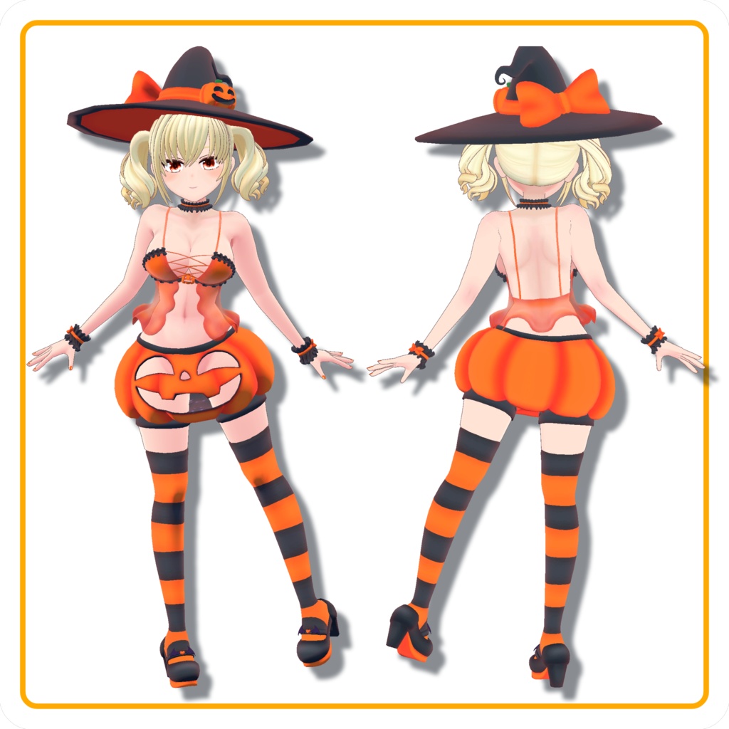 ペロメイド・エリナ用ハロウィンコーデ【VRChat衣装】