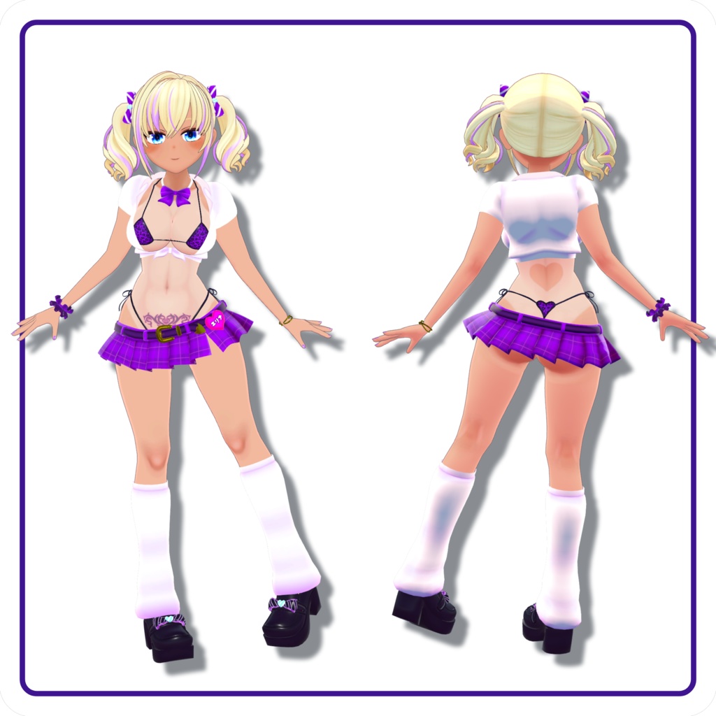 ペロメイド・エリナ用アメスクコスチューム【VRChat衣装】