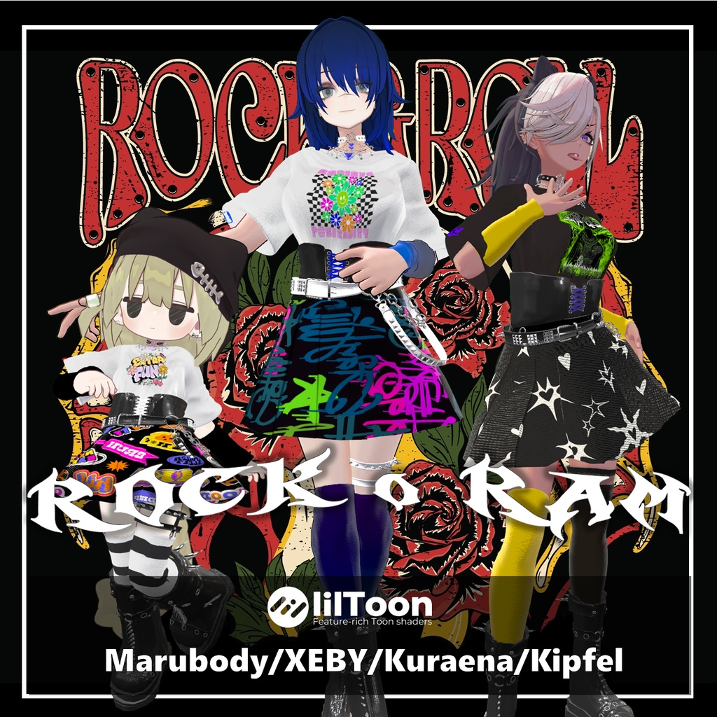 【VRCHAT】⚡ROCK o RAM🎸【Marubody/XEBY/キプフェル/クラエナ対応】