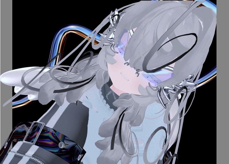 【VRCHAT】- ᴇᴄʟᴏꜱɪᴏɴ - ペティニィ専用ヘアエクステ&サングラス