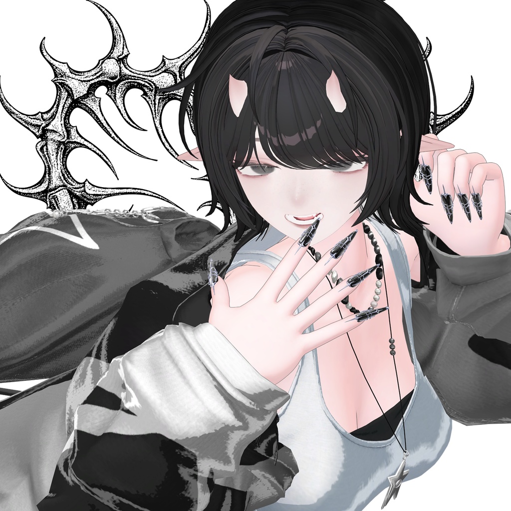 【VRCHAT】💅 Guess What? 💅 ロングネイル【14アバター対応】