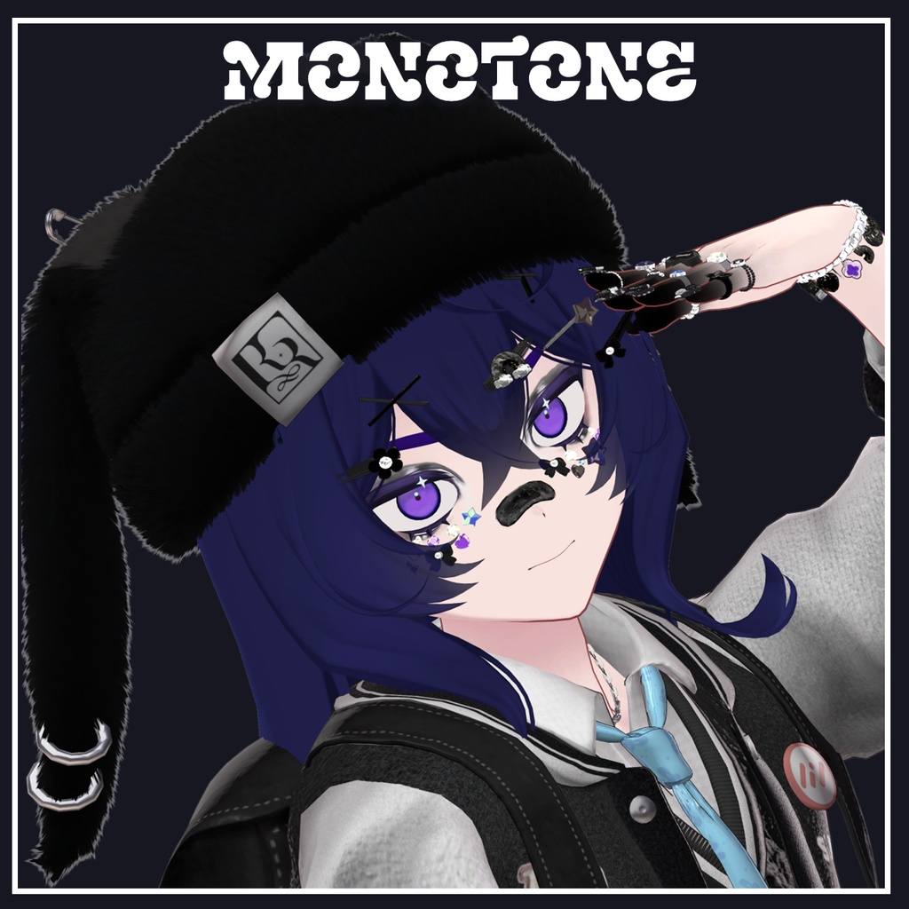 【VRCHAT】🌈LUCKY 7🌈 デコラ風アクセサリーセット【Lapwing/Marubody対応】