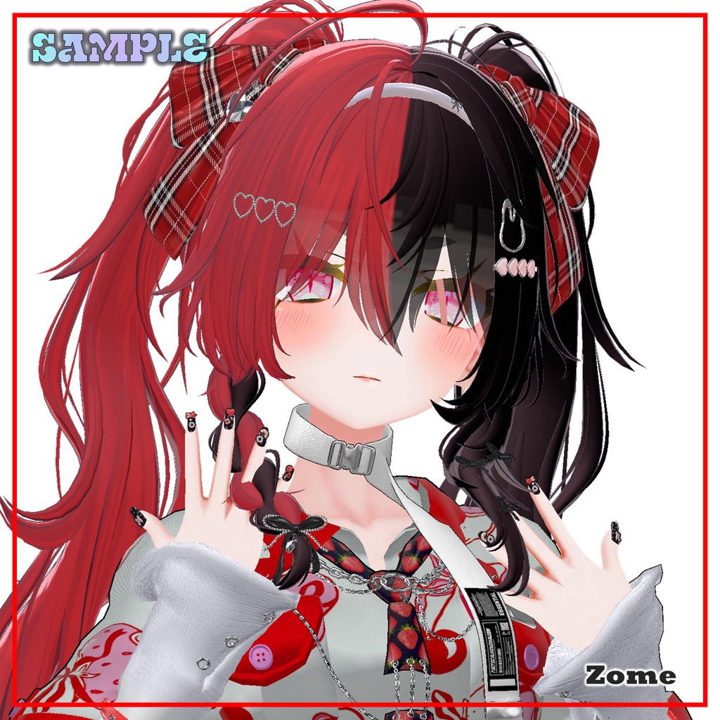 【VRCHAT】🌈GOOD 4 U🌈 デコラ風ネイル【11アバター対応】