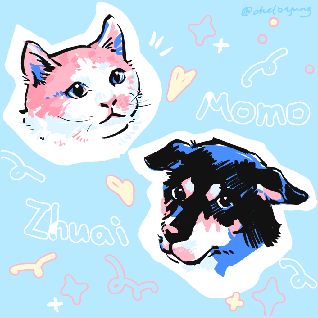 ペットの似顔絵