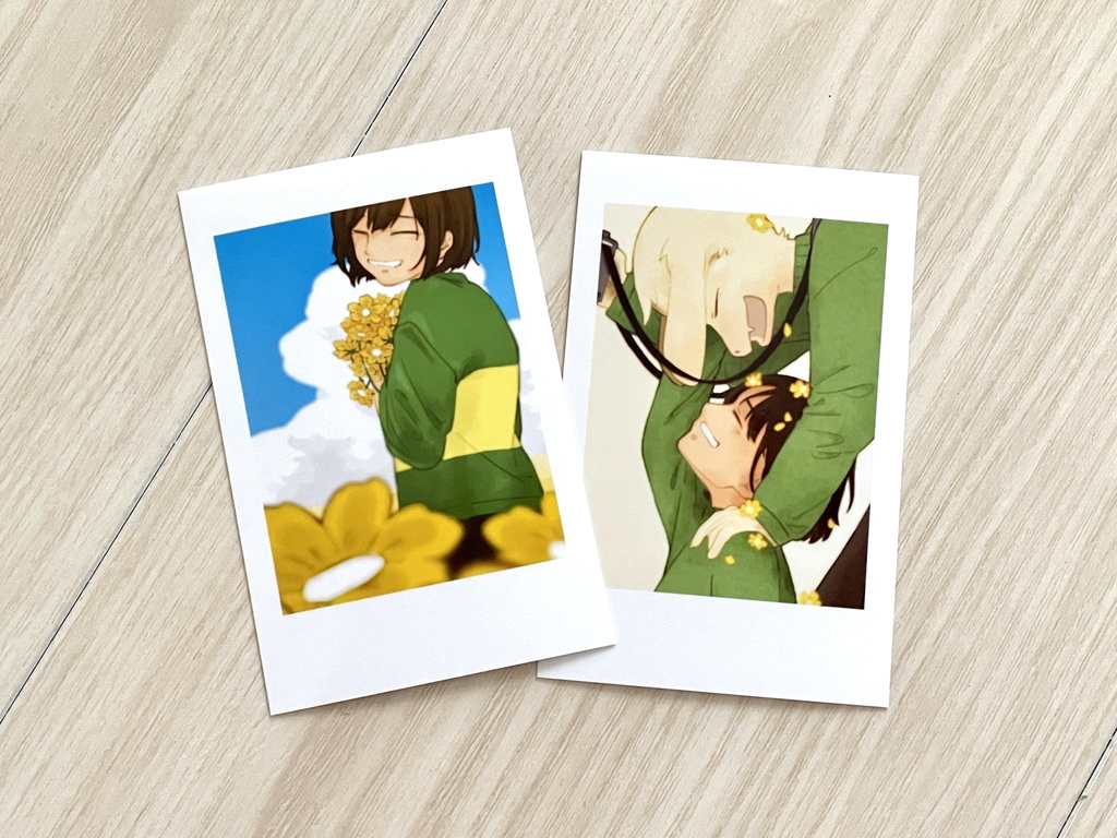 笑った顔のフォトカード