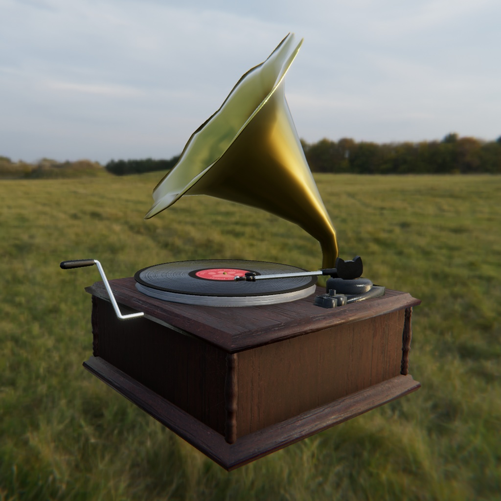 【無料】クラシック蓄音機-ねこver(VRC)