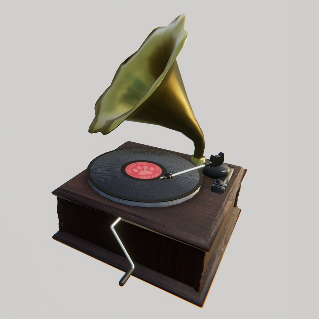 【無料】クラシック蓄音機-ねこver(VRC)