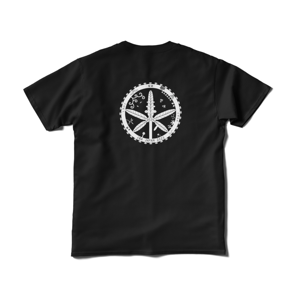国際コケムシ学会2025ロゴ　Tシャツ（黒）