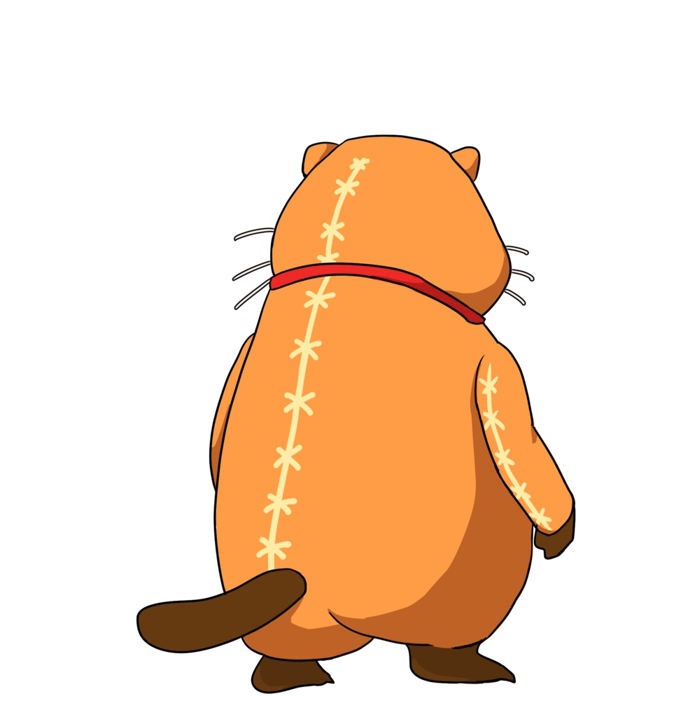 ビーバー両面ふかふかクッション