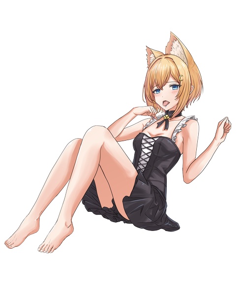 【サイズ差分有り】三日月えるくアクリルキーホルダー(1000人記念ver)