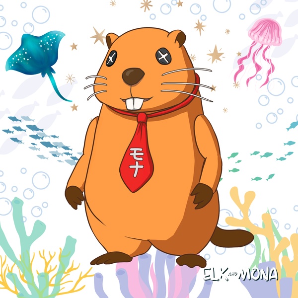 【両面】えるモナクッションカバー