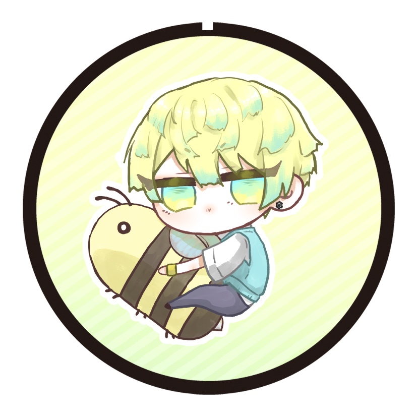 【非公式】学パロ オトモ抱っこちゃん 缶バッジ