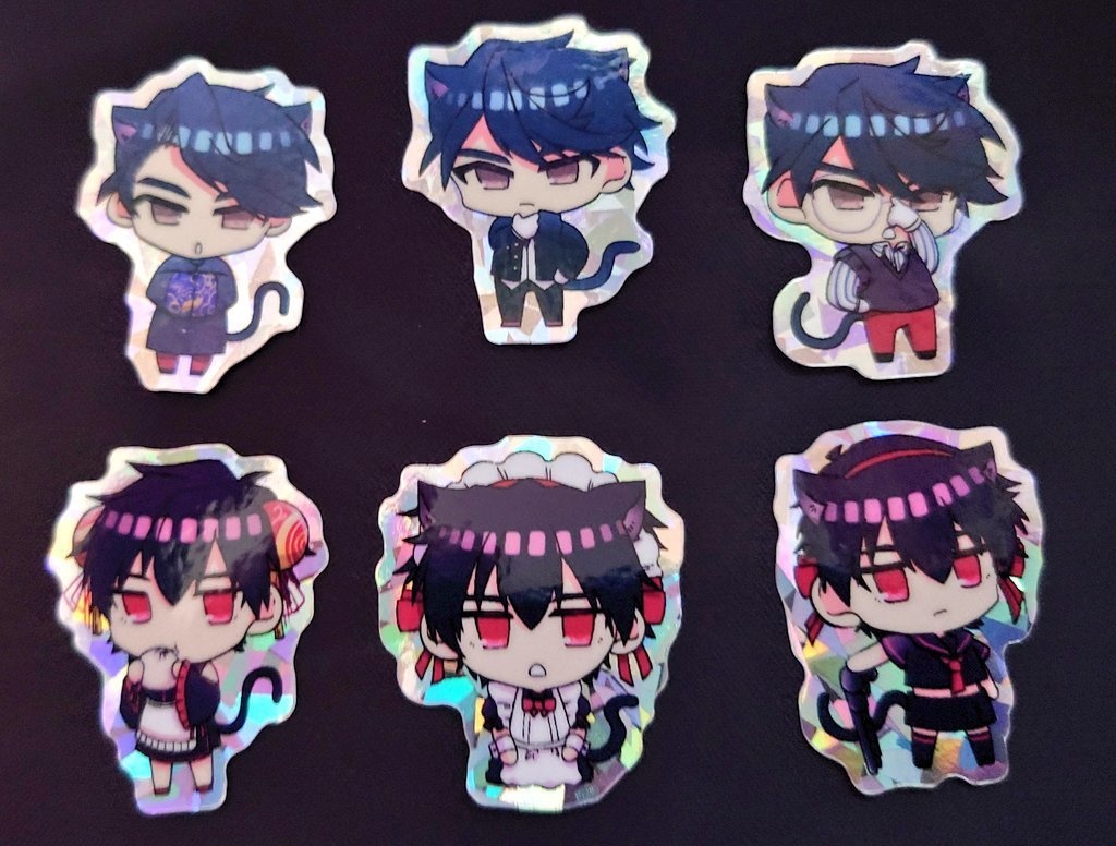 ネコミミめいたんていシール