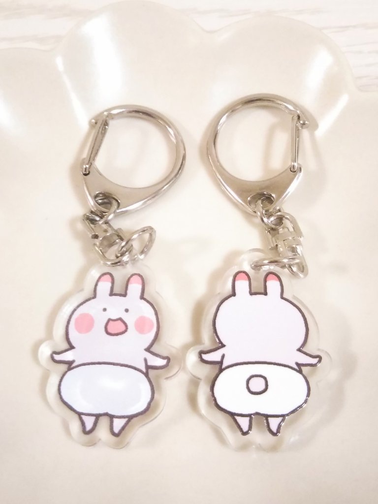 【銀】ぱん千代アクリルキーホルダー