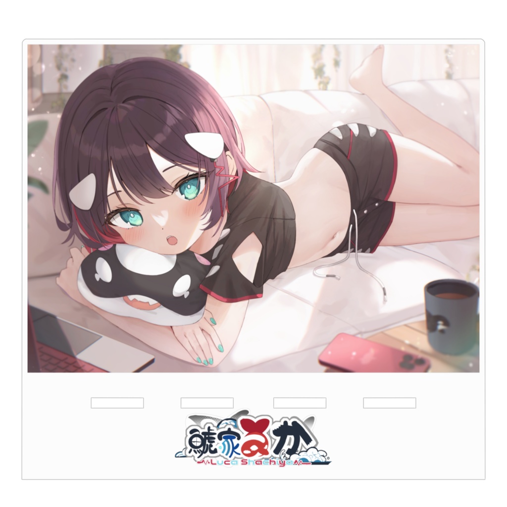 佐伯ソラ先生描き下ろし 鯱家スマホスタンド