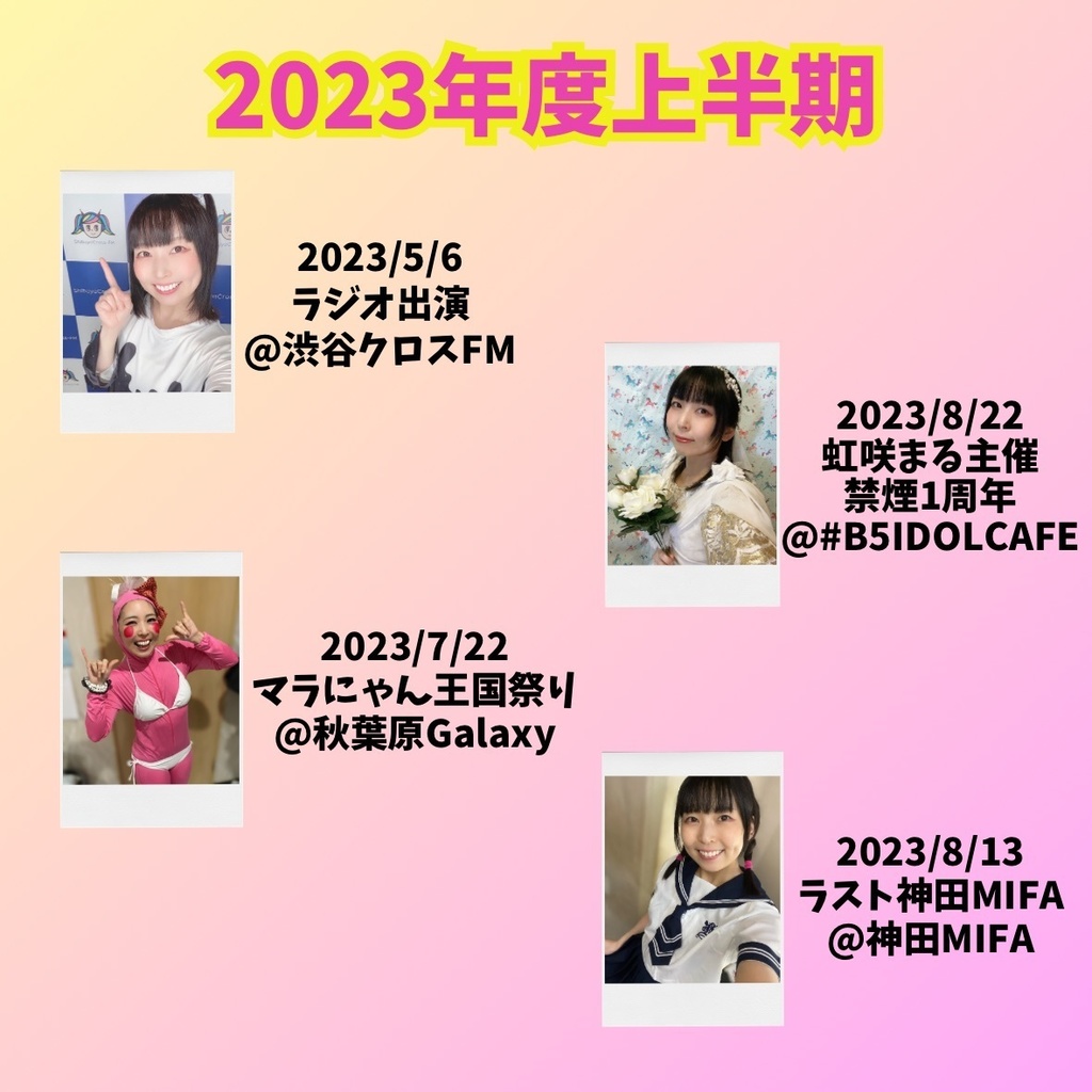 【虹咲まる】2023年度確定申告チェキセット