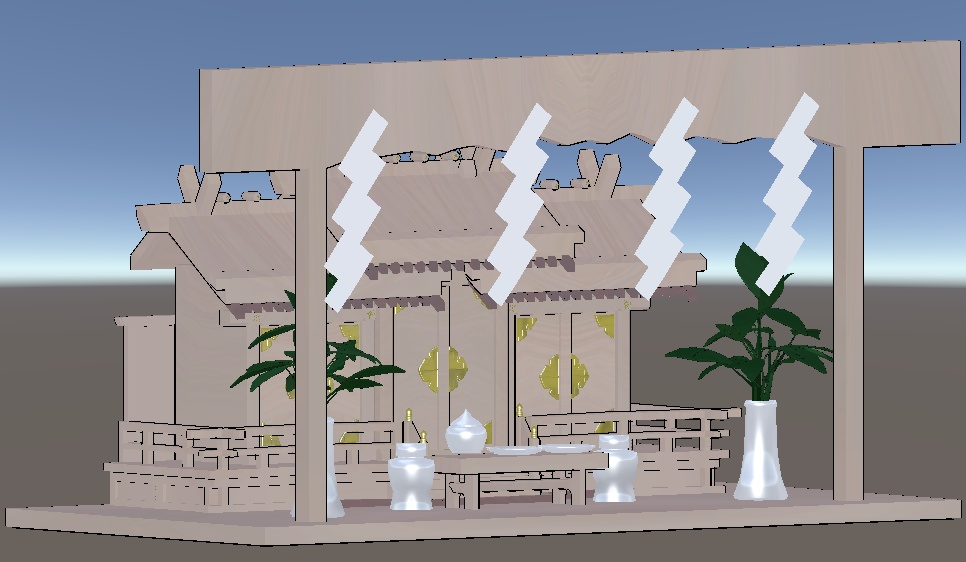 【Vrchat 向け】神棚