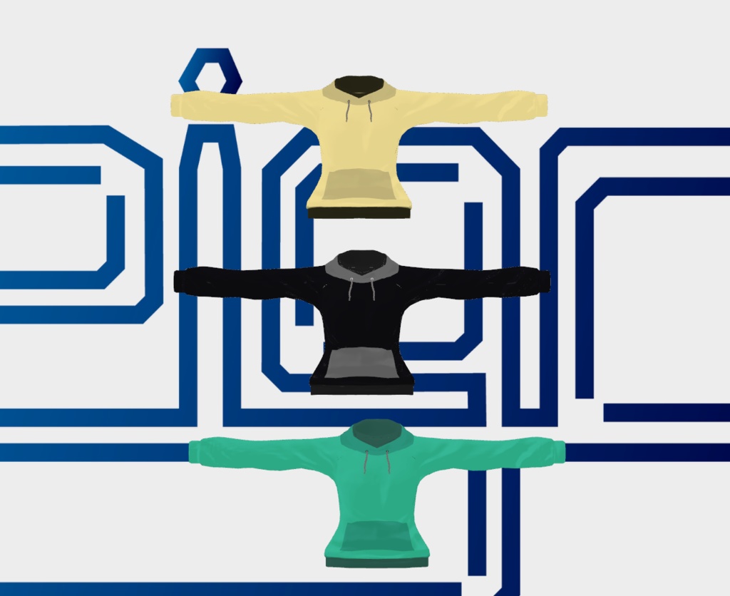 【リアアリスさん向け】パーカー(10色設定)