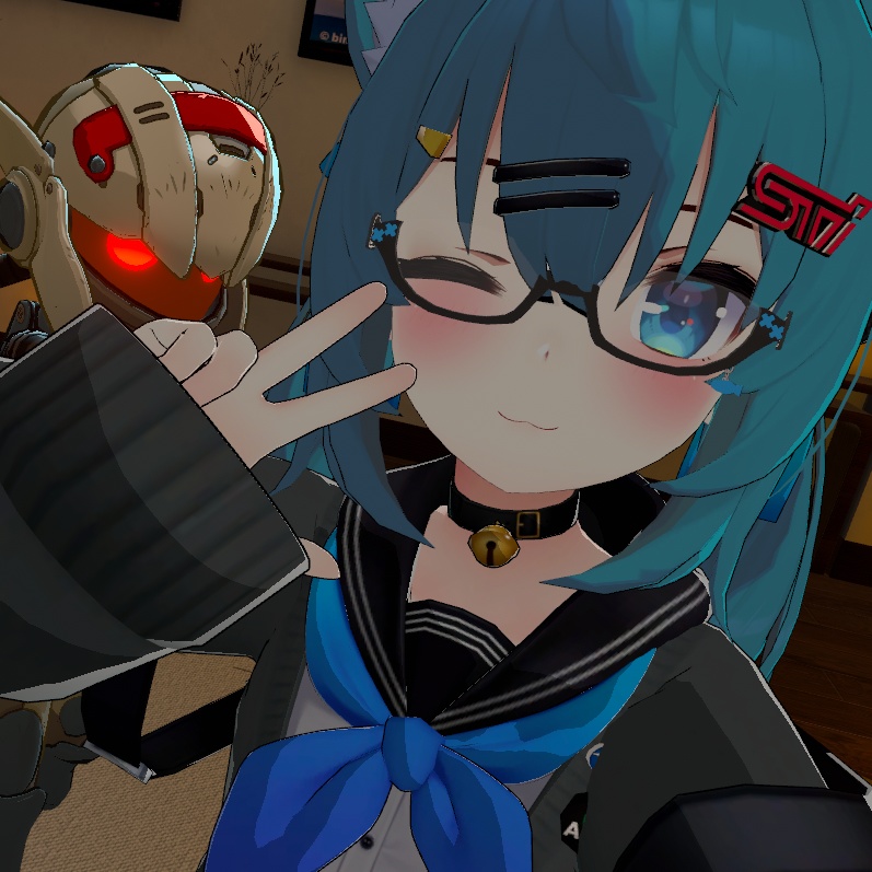 【Vrchat向け】ねこのめがね