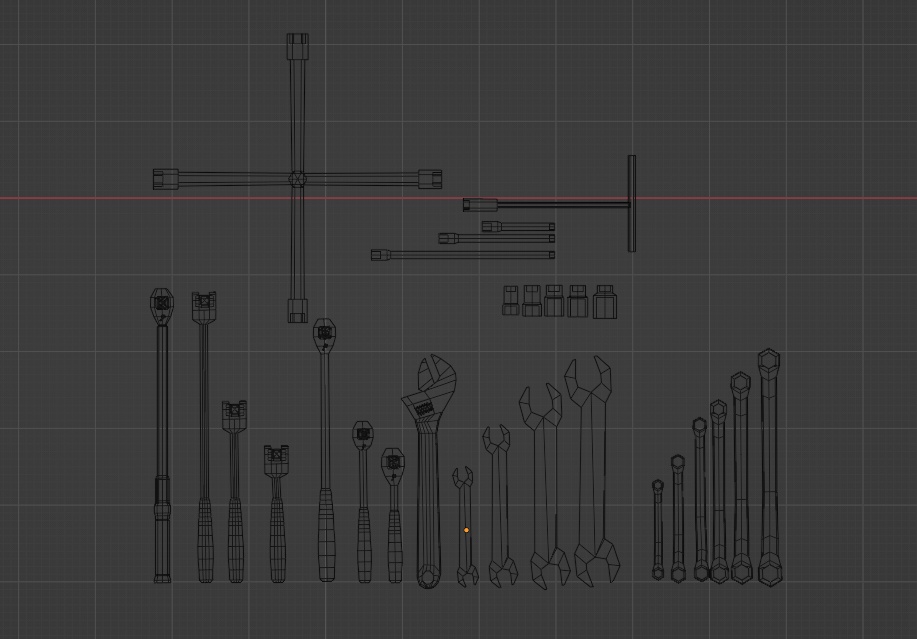 【vrchat向け】ソケット各種_スパナとラチェット