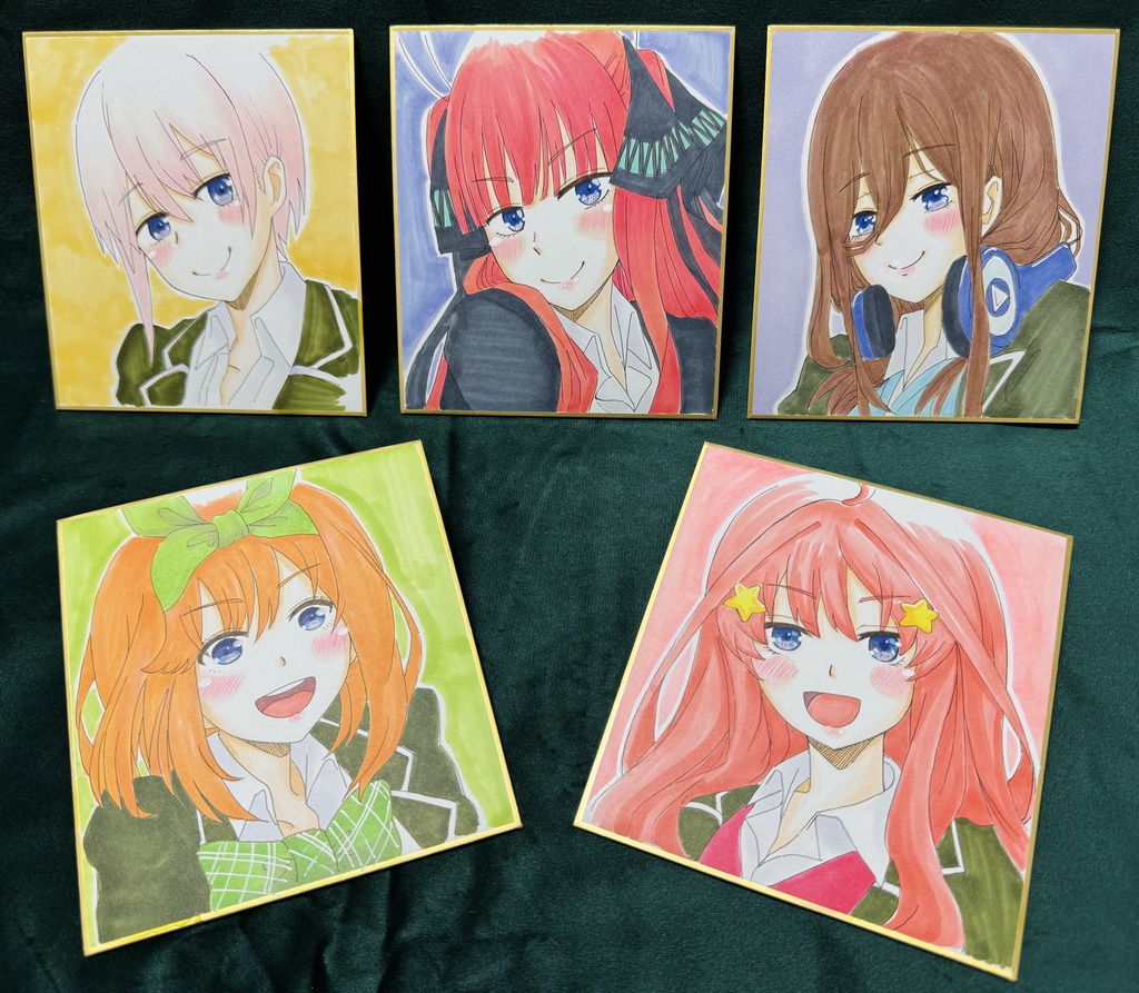 色紙絵 【五等分の花嫁】