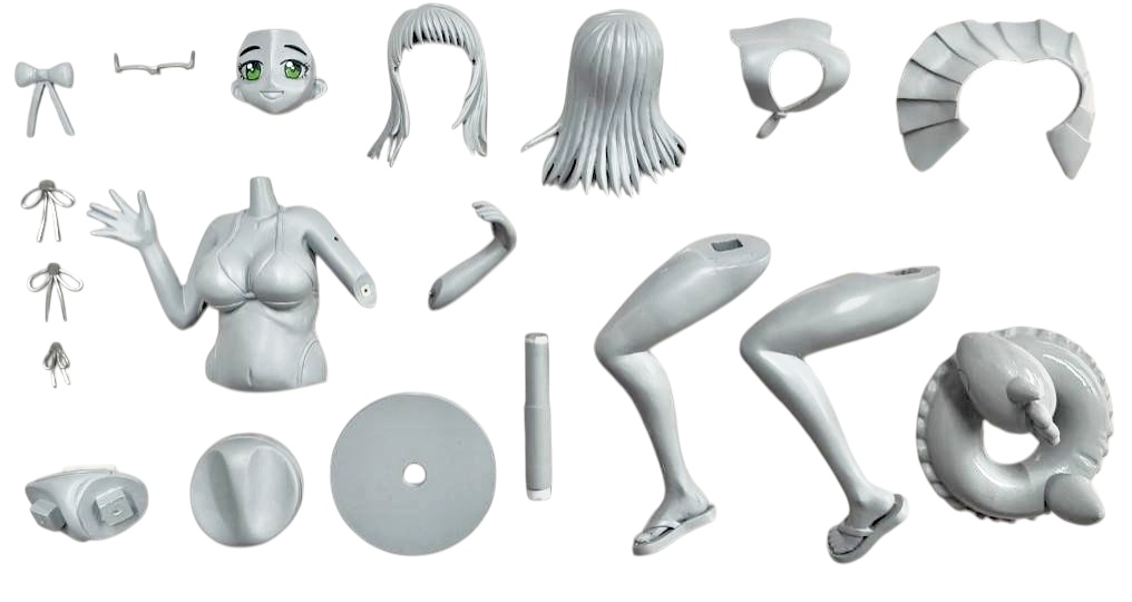 勝利の女神:NIKKE 1/7 ネオン-ブルーオーシャン ガレージキット