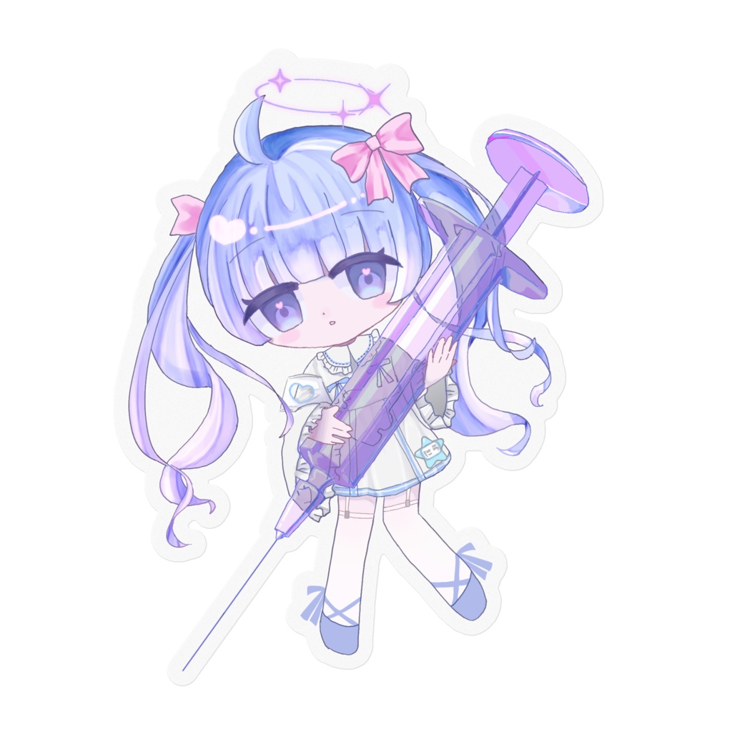 にうステッカー(白・クリア)