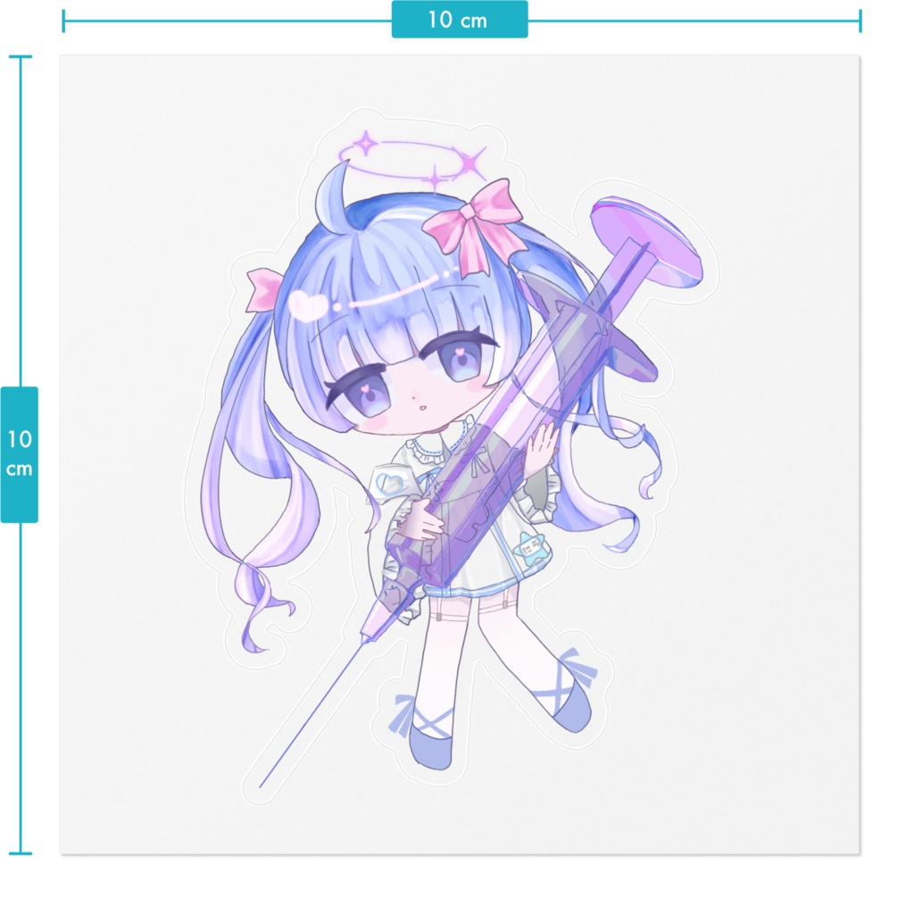 にうステッカー(白・クリア)