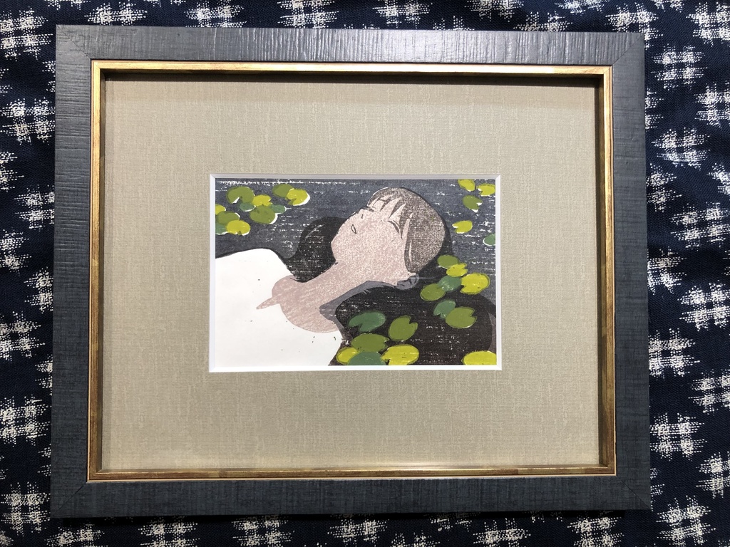 ヒツジグサ（額装済）