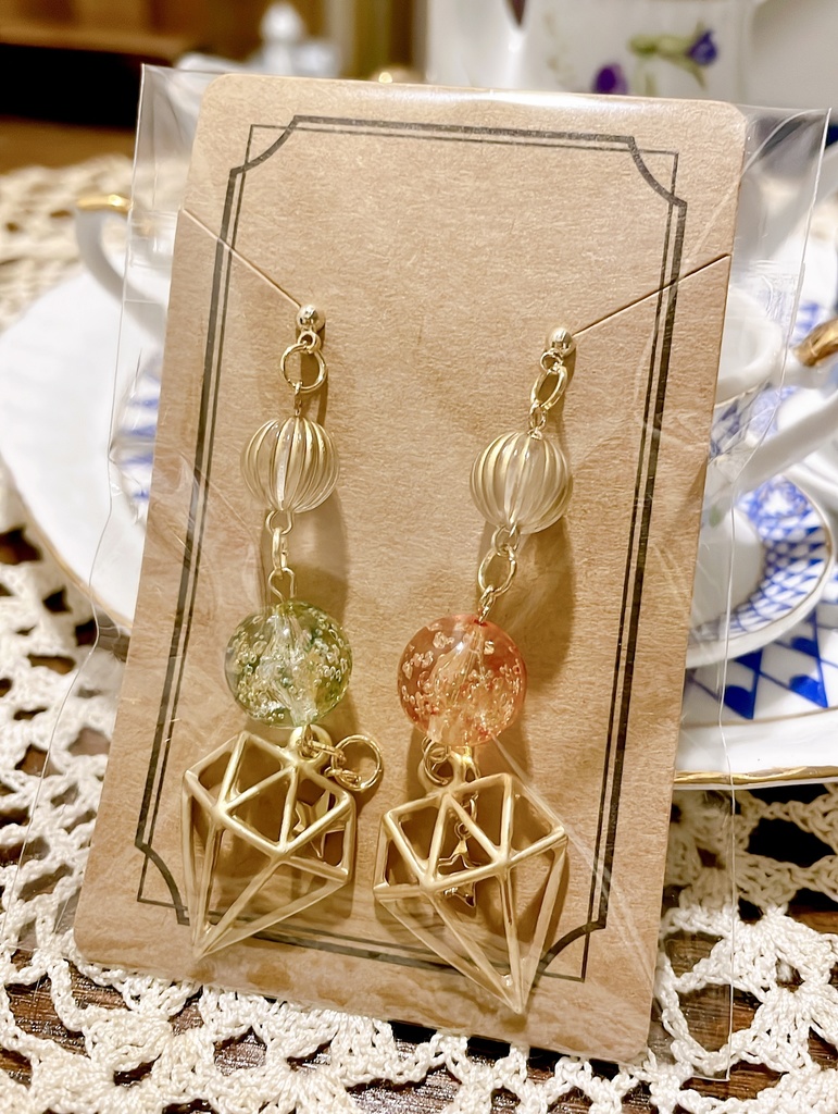 翠千ダイヤとお星様ピアス