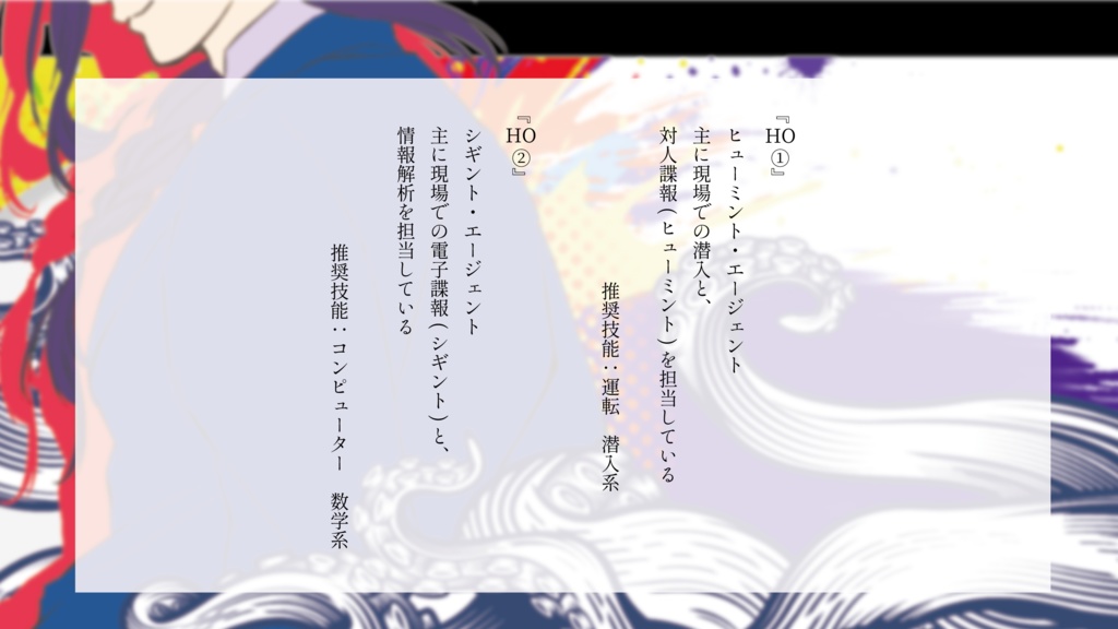 「フォールインスパイ」CoC6th/7th