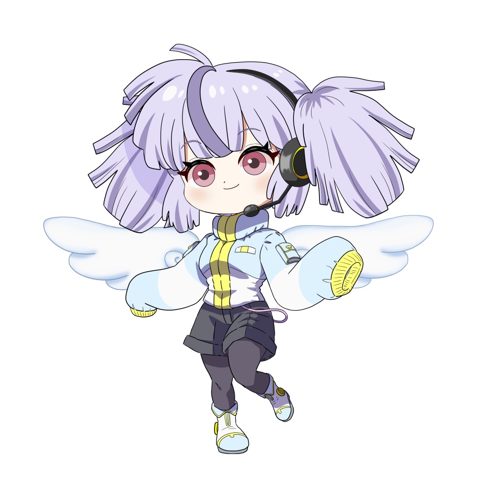 GIF背景飾り_天使の羽(小)