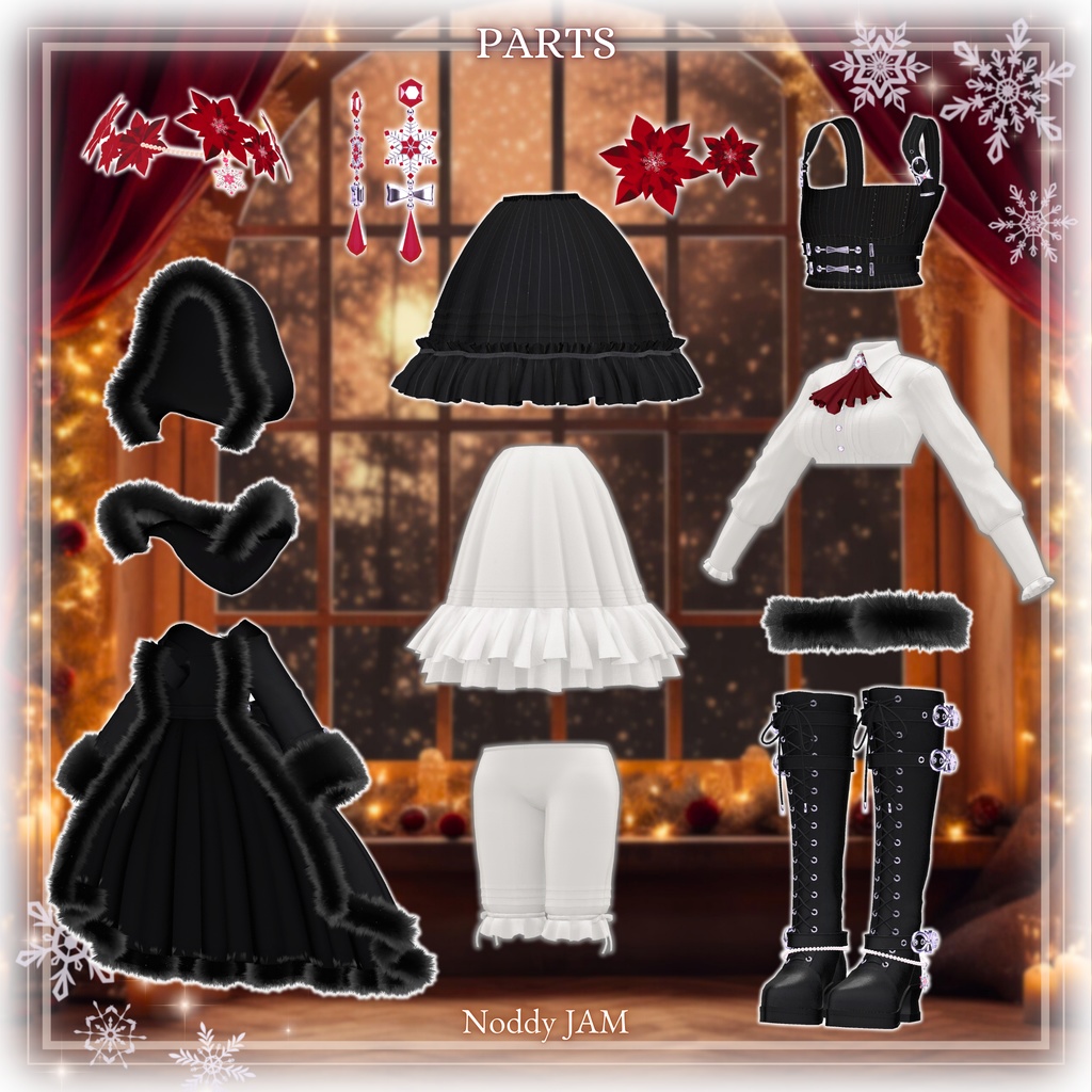 12アバター対応〚 Étoile de Noël -エトワール・ドゥ・ノエル-〛パーティクル付き❄