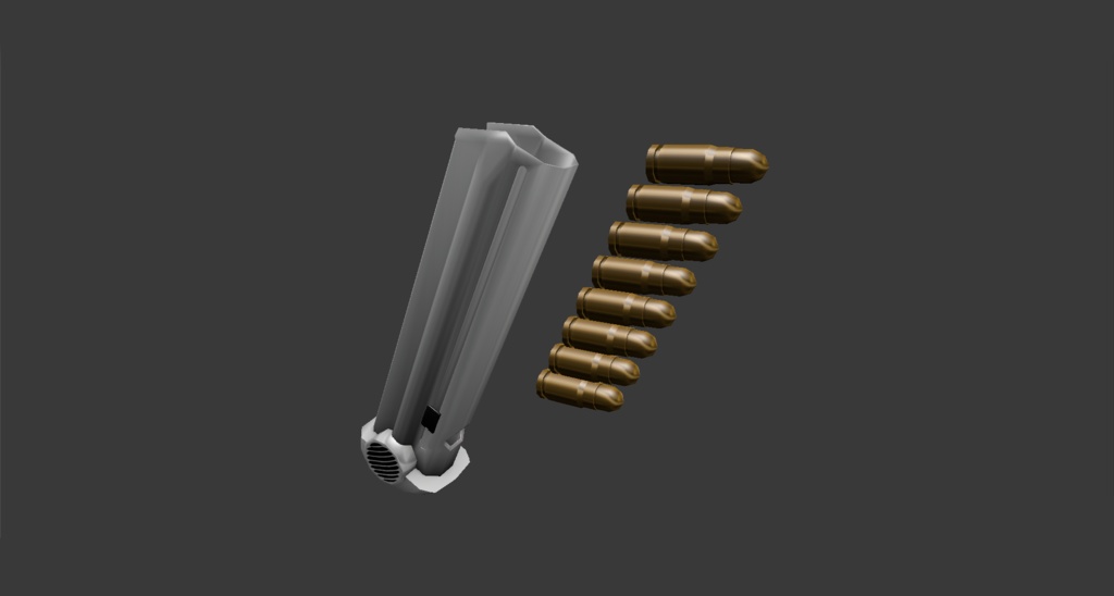 3Dモデル 十四年式拳銃