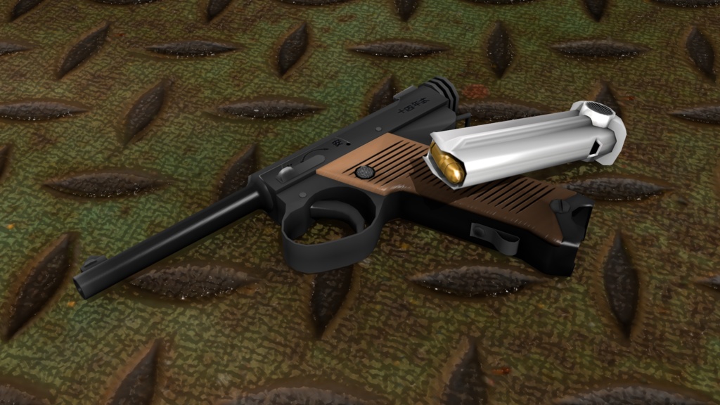 3Dモデル 十四年式拳銃