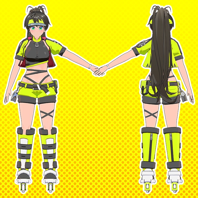 オリジナル3Dモデル「虎走アカリ」