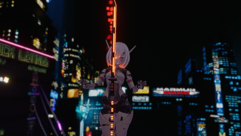 Cyber Sword for Runa/Luna | (Torinyan/Nradiowave) | VRChat
