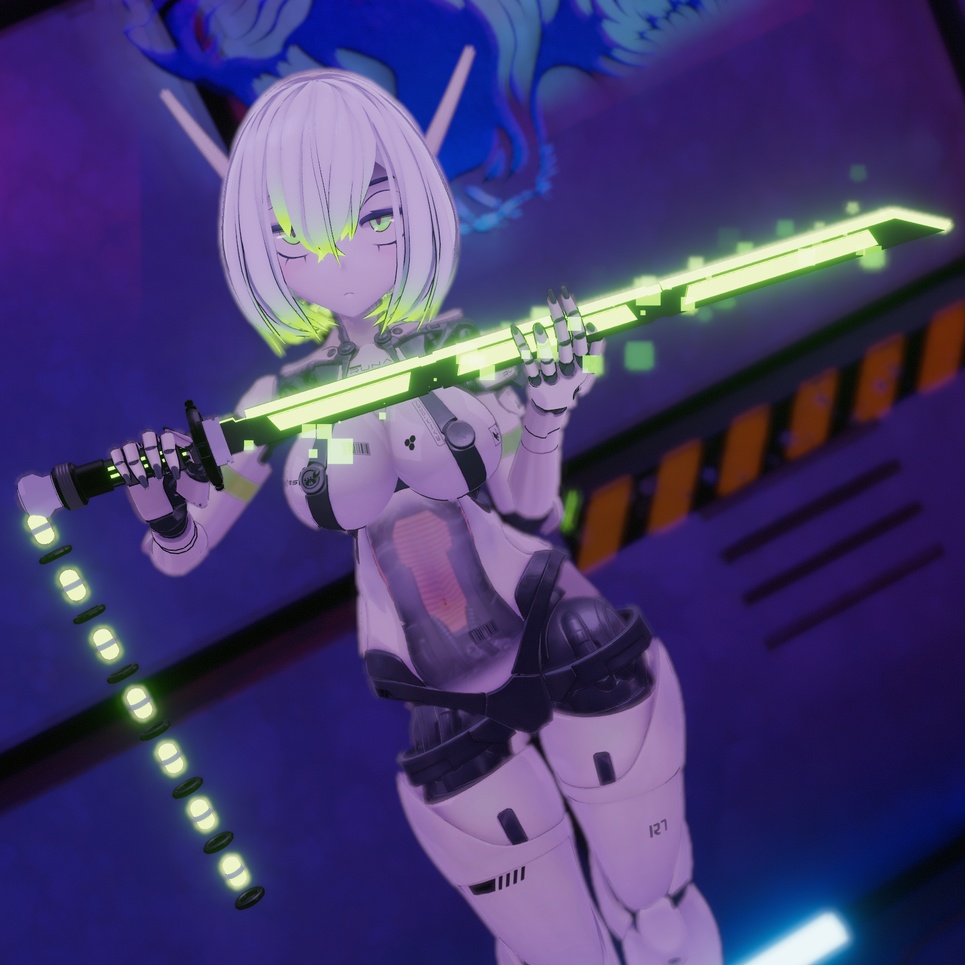 Cyber Sword for Runa/Luna | (Torinyan/Nradiowave) | VRChat