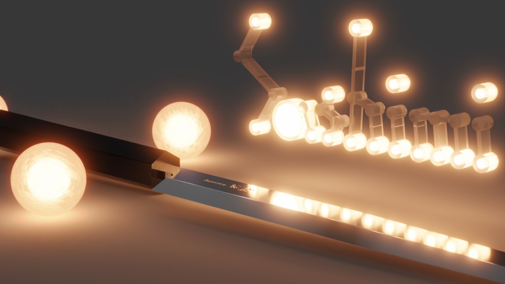 【VRChat想定】3Dモデル 世界の包丁〔日本の刺し身包丁「稲波」〕